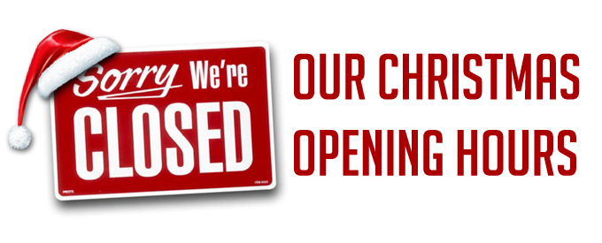 Our Christmas Opening Hours