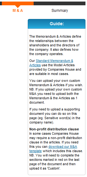 Forming a Limited By Guarantee Company: Non-profit distribution clause