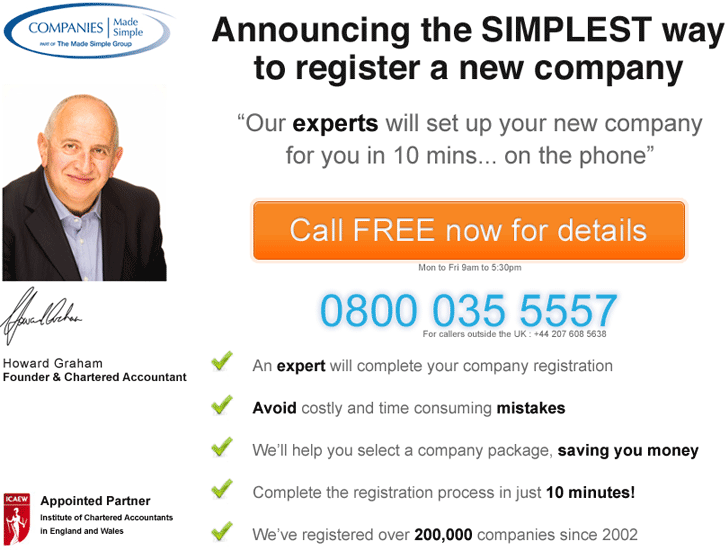 phone assisted registration call 0800 035 5557